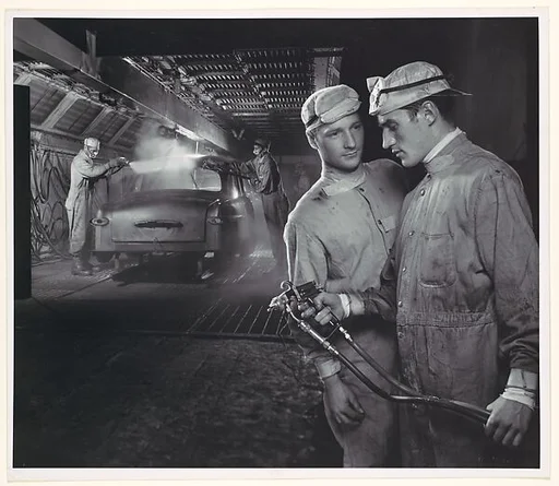 Ford of Canada. Canadian Automobile Plant. Paint Spraying Operation