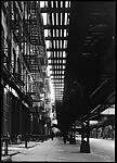 [Sidewalk Under the "El", New York City]