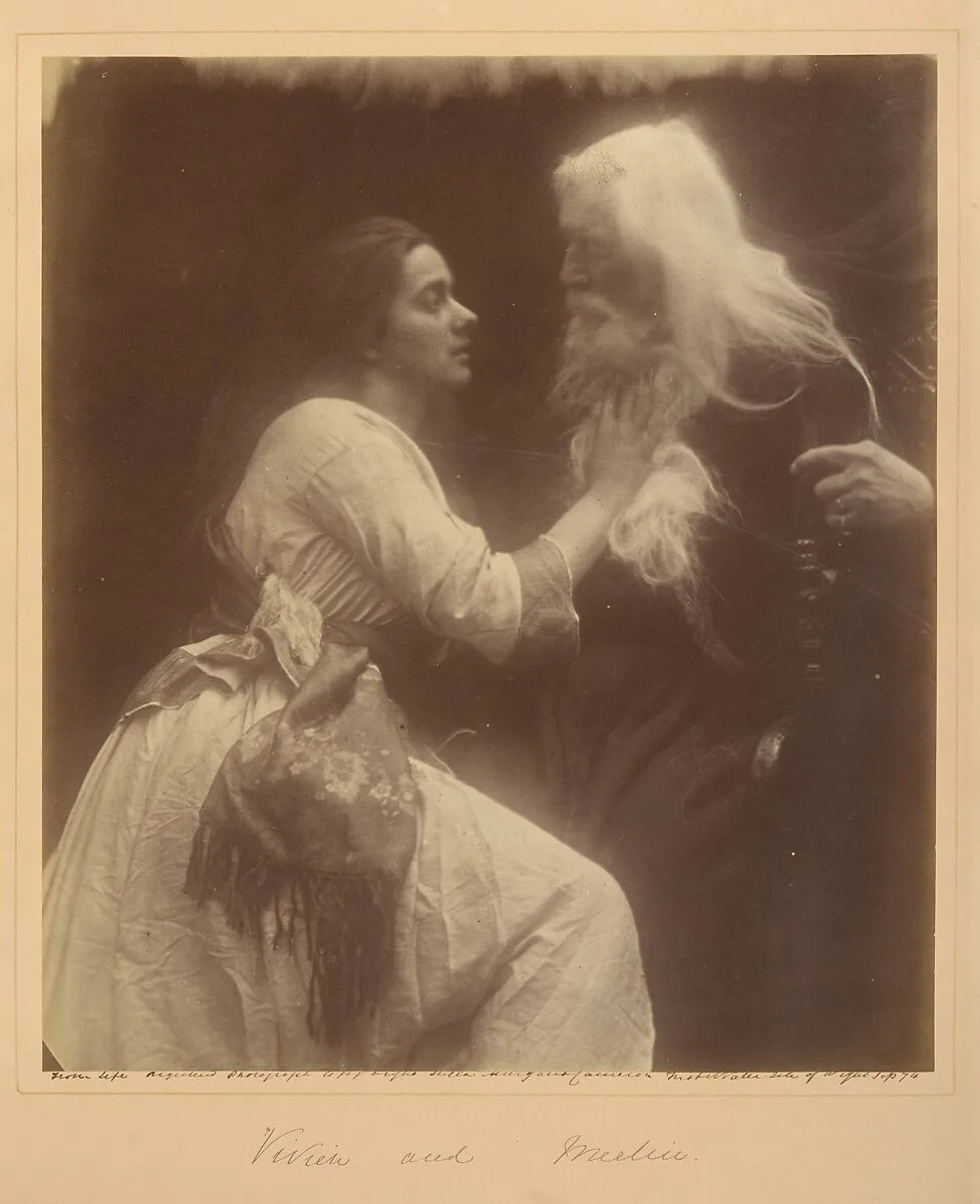 Vivien and Merlin — Julia Margaret Cameron