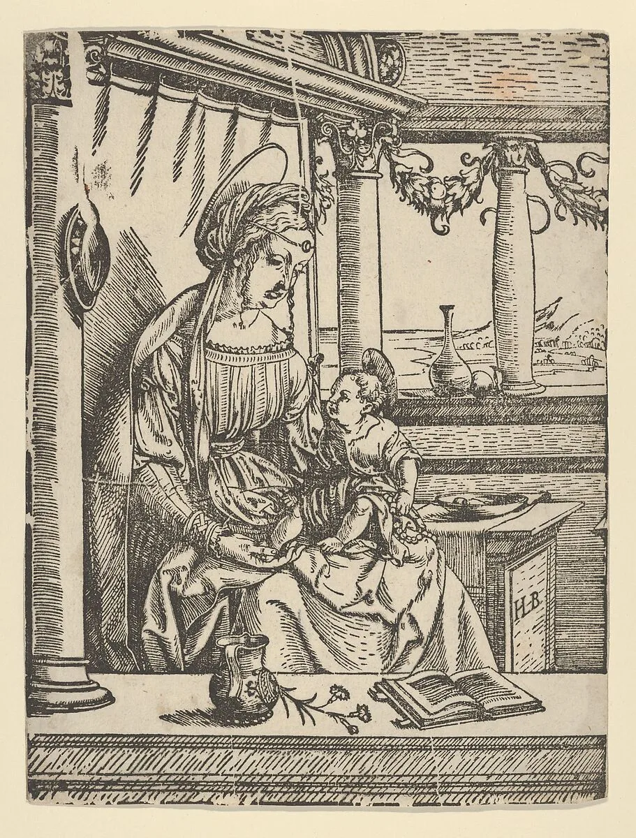 The Virgin Seated with the Child — Hans Burgkmair
