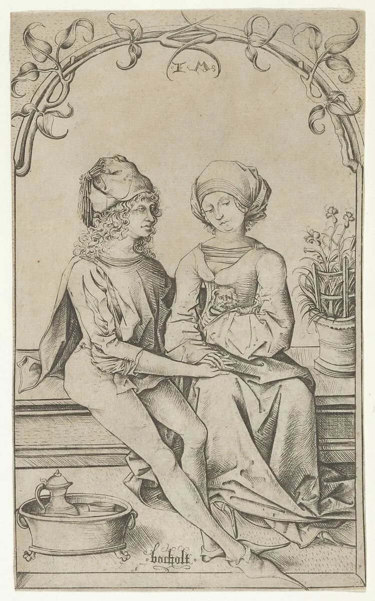The Lovers — Housebook Master|Israhel van Meckenem