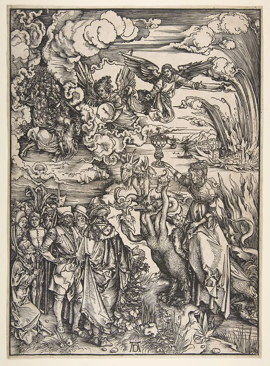 The Whore of Babylon, from "The Apocalypse" — Albrecht Dürer