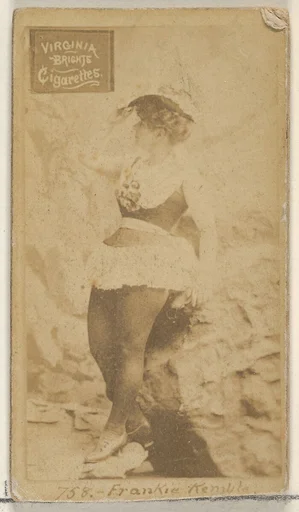 Card 758, Frankie Kemble, from the Actors and Actresses series (N45, Type 2) for Virginia Brights Cigarettes