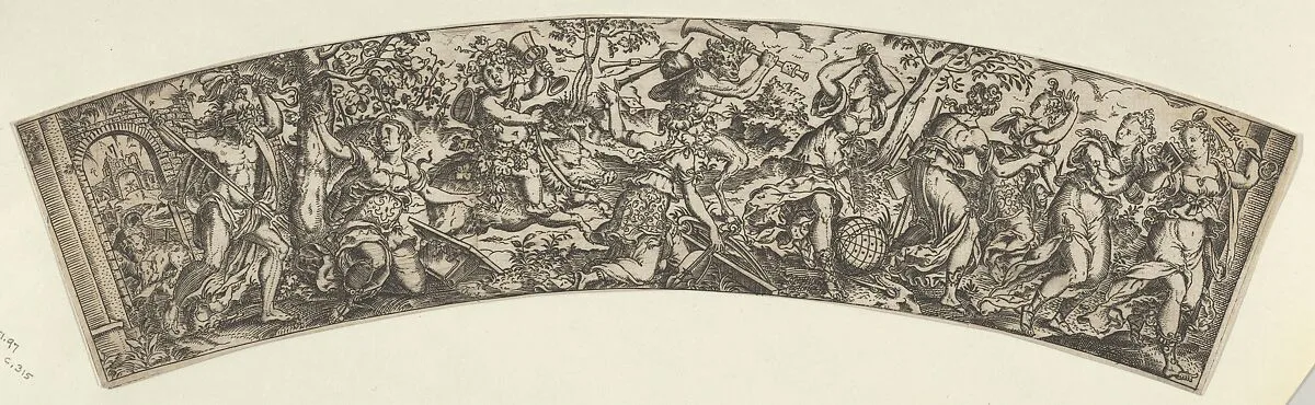 The Seven Liberal Arts Persecuted by Pluto and Bacchus — Jost Amman