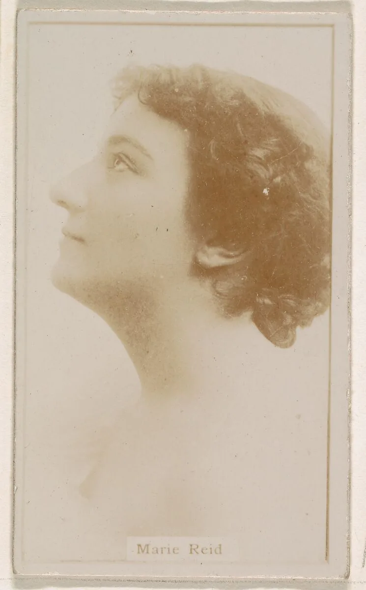 Marie Reid, from the Actresses series (N245) issued by Kinney Brothers to promote Sweet Caporal Cigarettes — Kinney Brothers Tobacco Company
