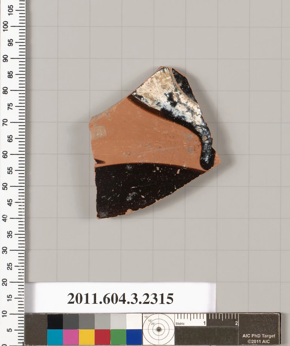 Terracotta fragment of a kylix: eye-cup (drinking cup) — Unknown