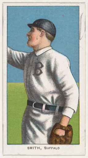 Smith, Buffalo, Eastern League, from the White Border series (T206) for the American Tobacco Company