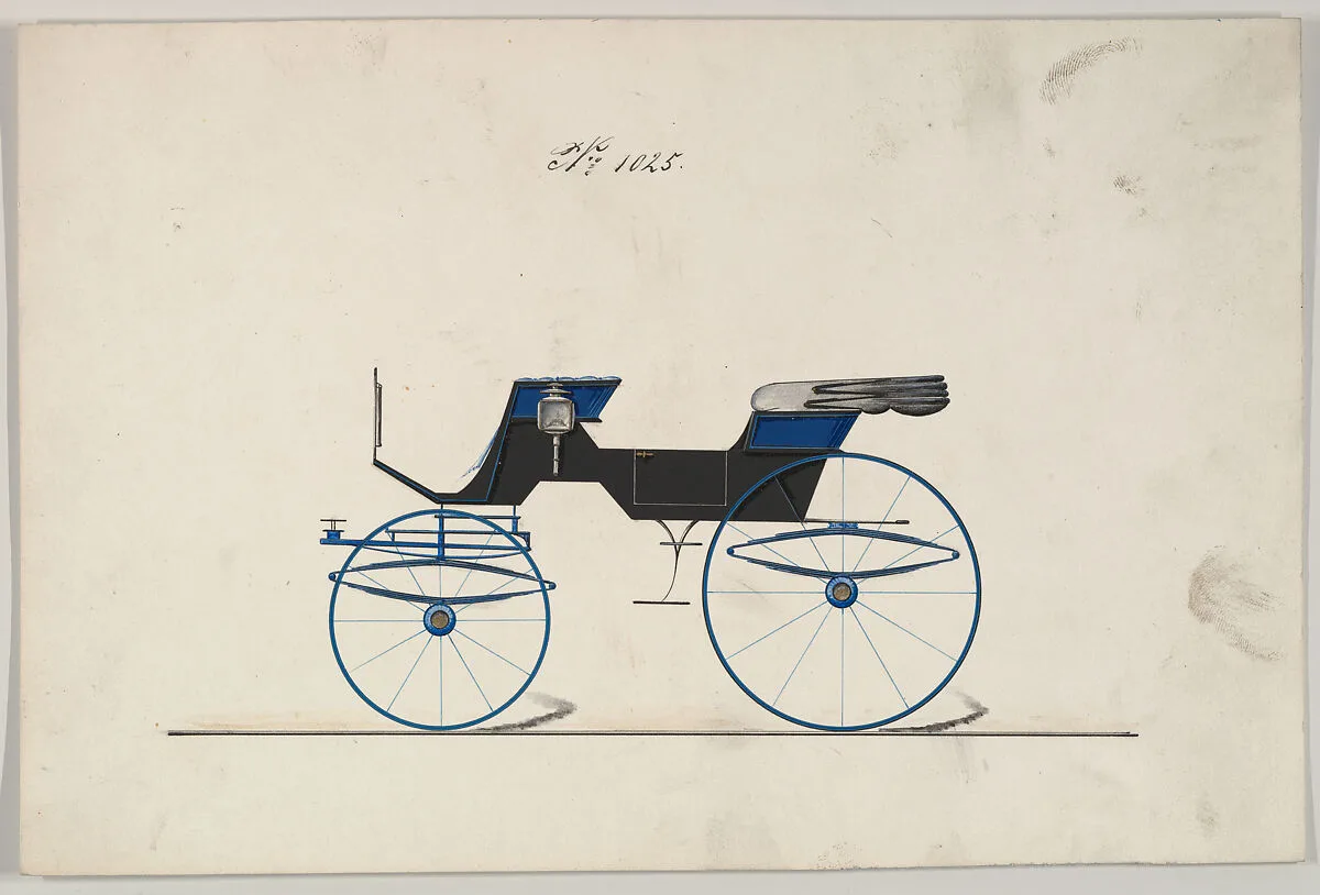 Design for Phaeton, no. 1025 — Brewster & Co.