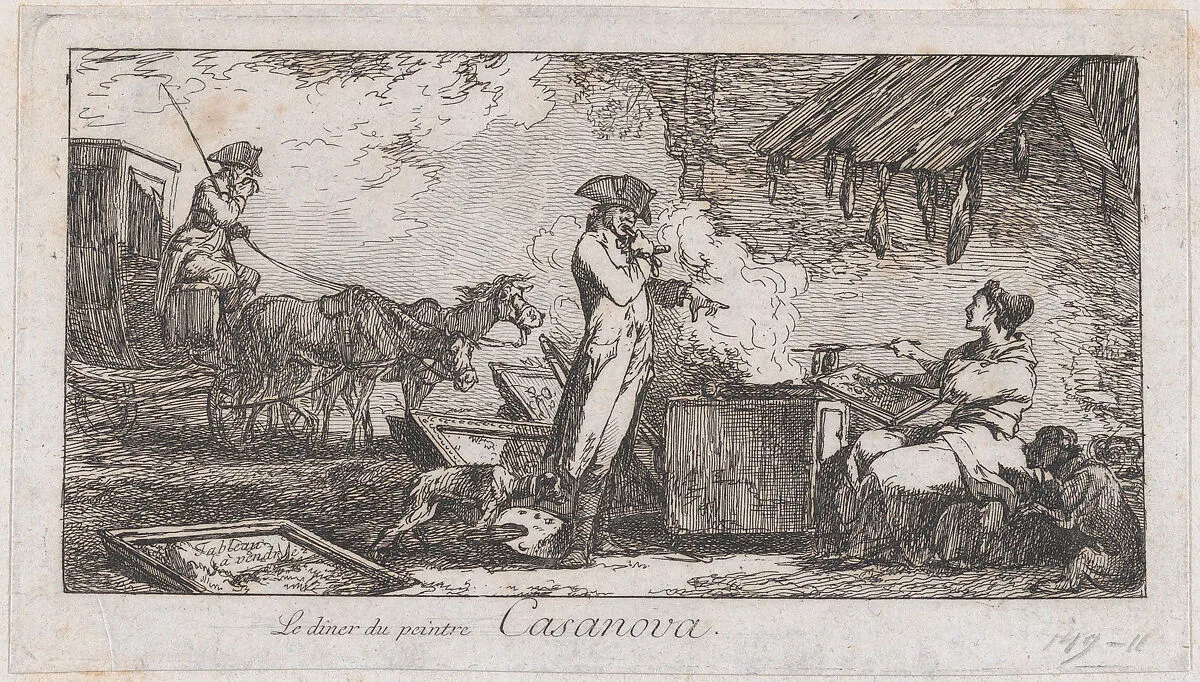 The Dinner of the Painter Casanova — Francesco Casanova