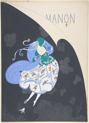 Costume Design for "Manon," Chicago Opera Company, 1922