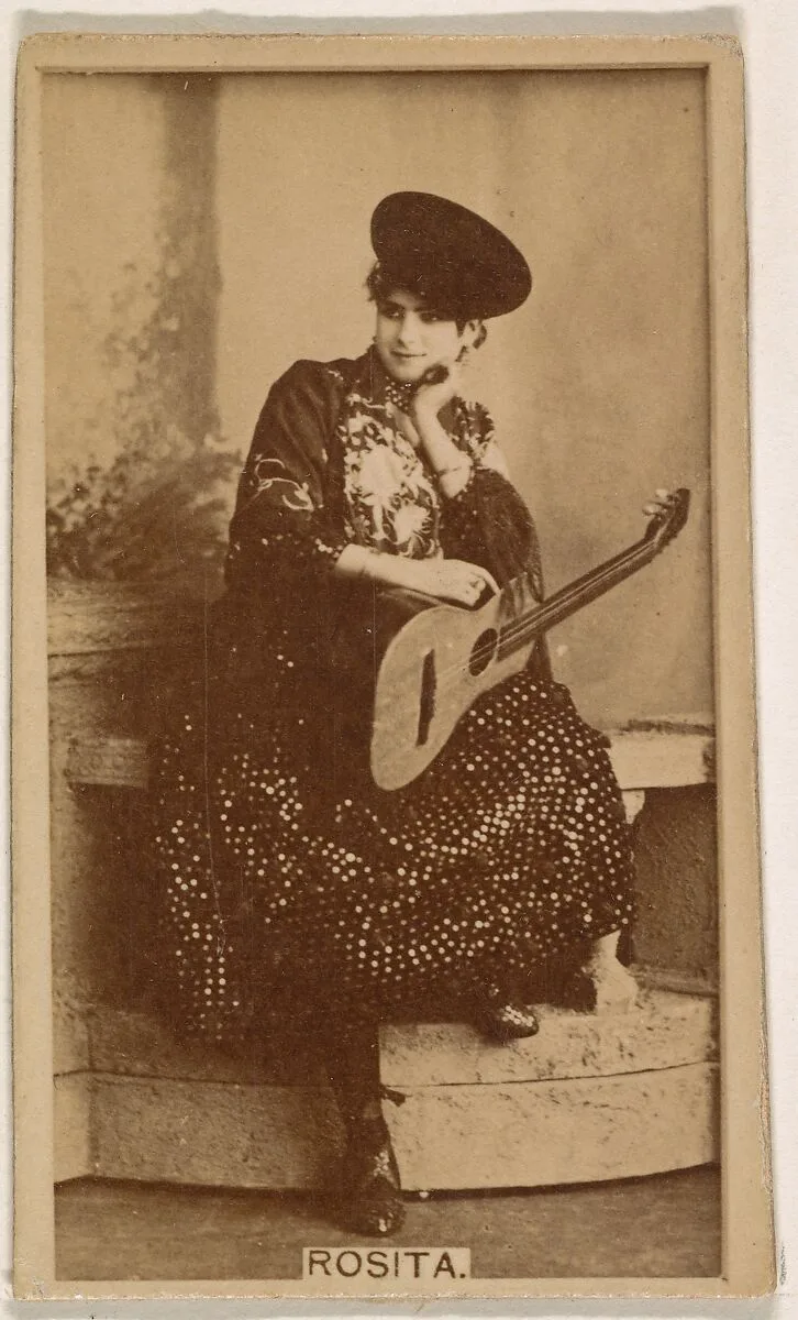 Rosita, from the Actresses series (N245) issued by Kinney Brothers to promote Sweet Caporal Cigarettes — Kinney Brothers Tobacco Company