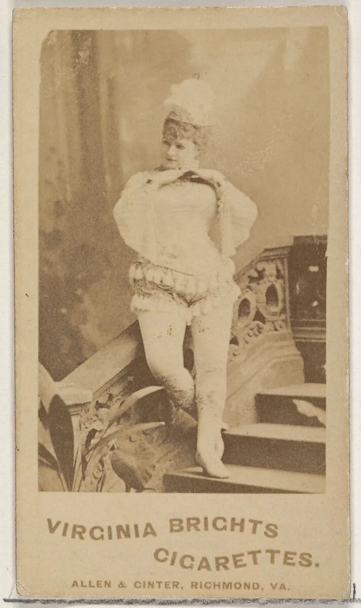 From the Actors and Actresses series (N45, Type 5) for Virginia Brights Cigarettes — Allen & Ginter