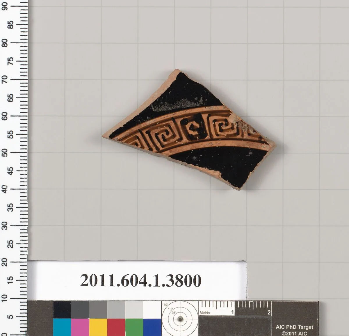 Terracotta fragment of a kylix (drinking cup) — Unknown