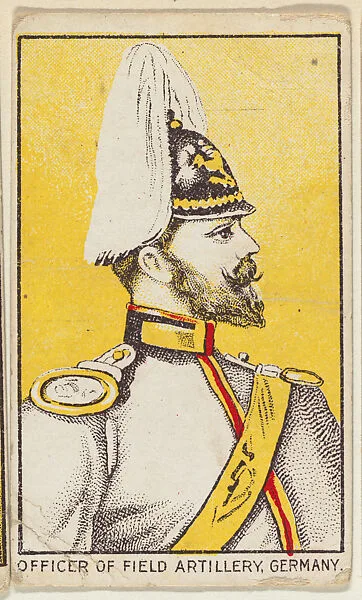Color Proof of Officer of Field Artillery, Germany, from the Military series (T79) issued by the American Tobacco Company — American Tobacco Company