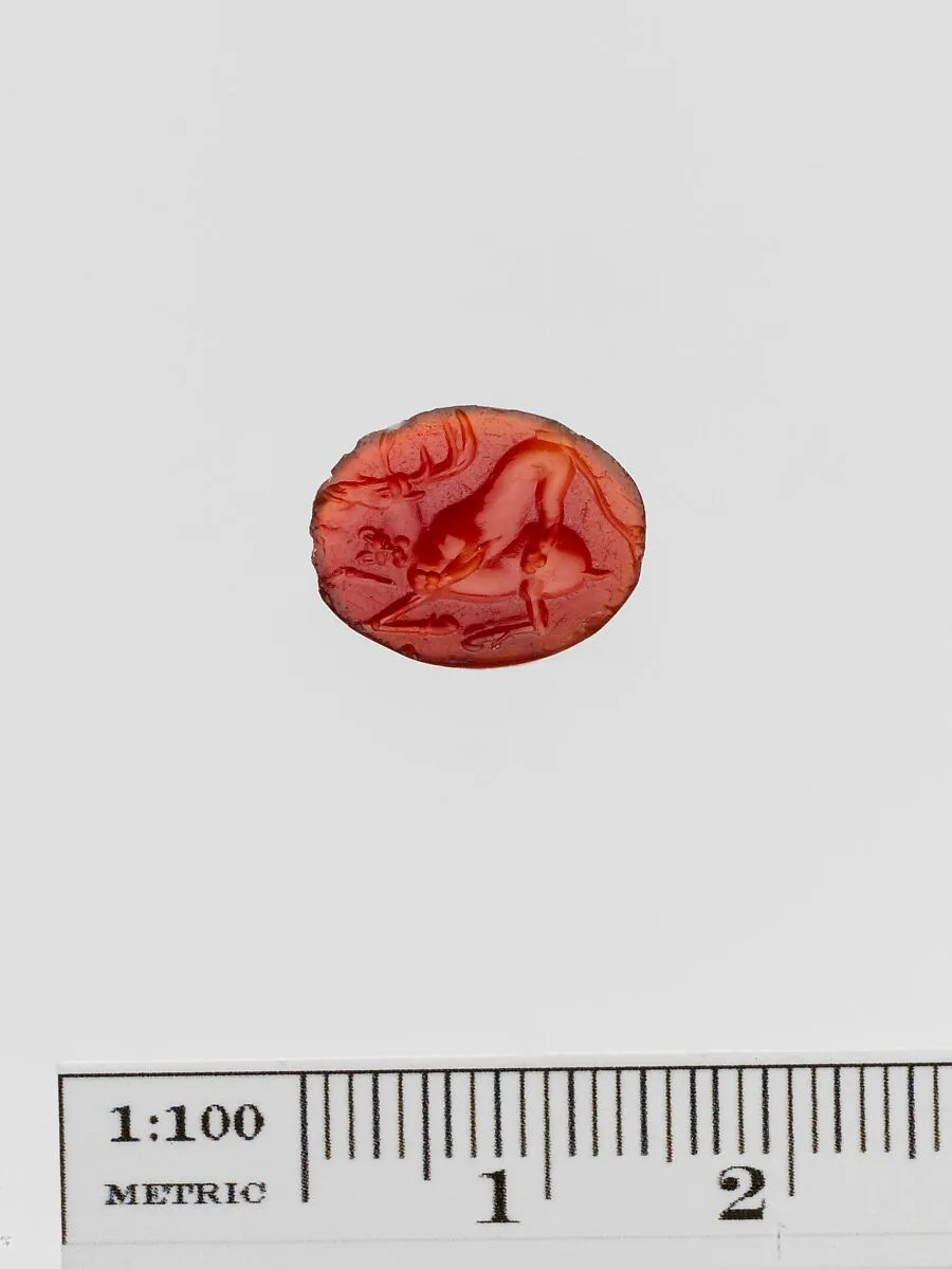 Carnelian ring stone — Unknown