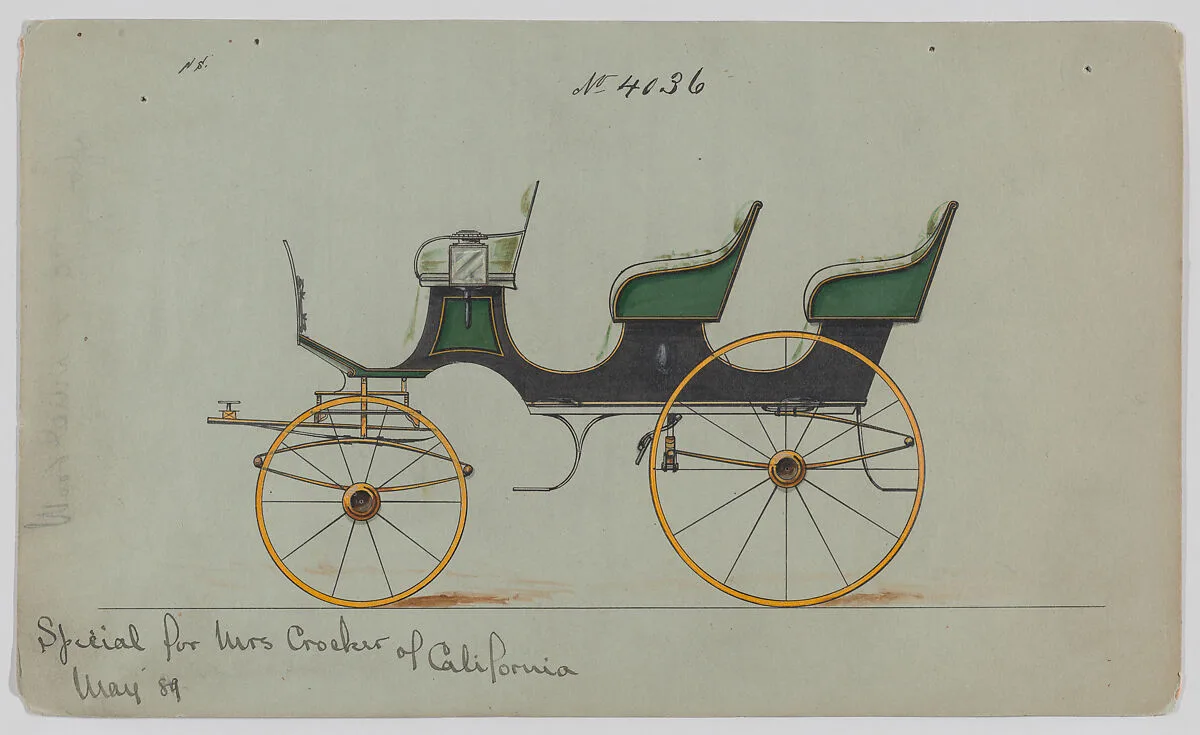 Design for 6 seat Phaeton, no. 4036 — Brewster & Co.|Herman Stahmer