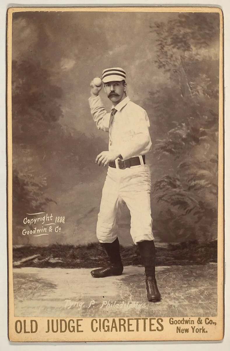 Tyng, Pitcher, Philadelphia, from the series Old Judge Cigarettes — Goodwin & Company