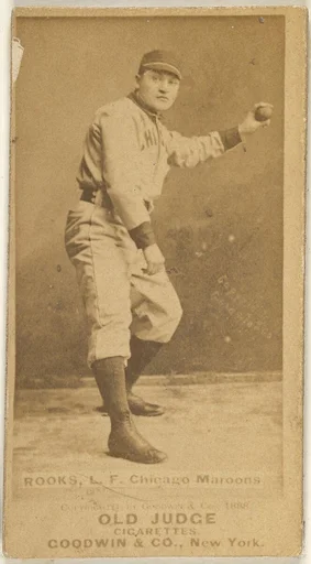 Rooks, Left Field, Chicago, from the Old Judge series (N172) for Old Judge Cigarettes