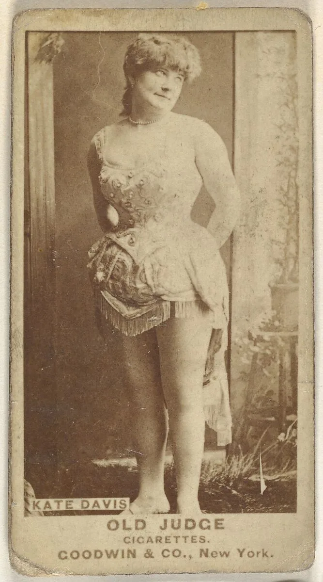 Kate Davis, from the Actors and Actresses series (N171) for Old Judge Cigarettes — Goodwin & Company