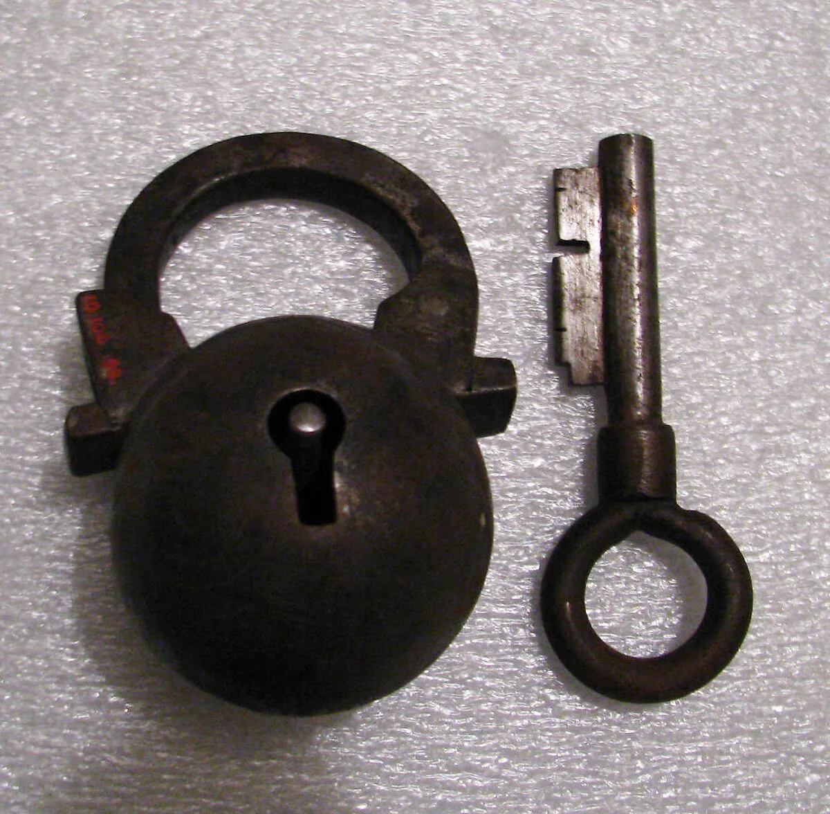 Padlock with key — Unknown