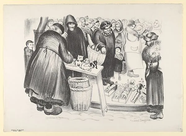 Christmas in Paris — Mabel Dwight|WPA