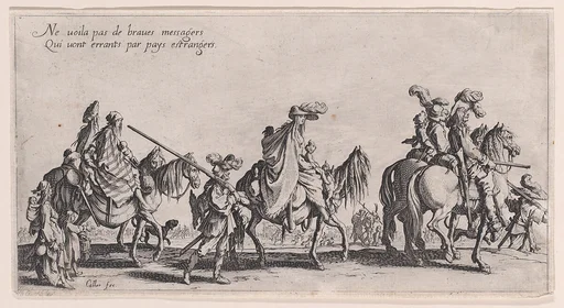 Les Bohémiens en Marche, pièce aussi appelée L'Avant-Garde (The Gypsies Travelling, piece also called The Advance Gard), from Le Bohémiens, série appelée aussi Les Égyptiens, La Marche des Bohémiens, La Vie Errante des Bohémiens, Les Marches Égyptiennes (The Gypsies, series also called The Egyptians, The Gypsy Troops, The Wandering Lives of Gypsies, The Egyptian Troops)