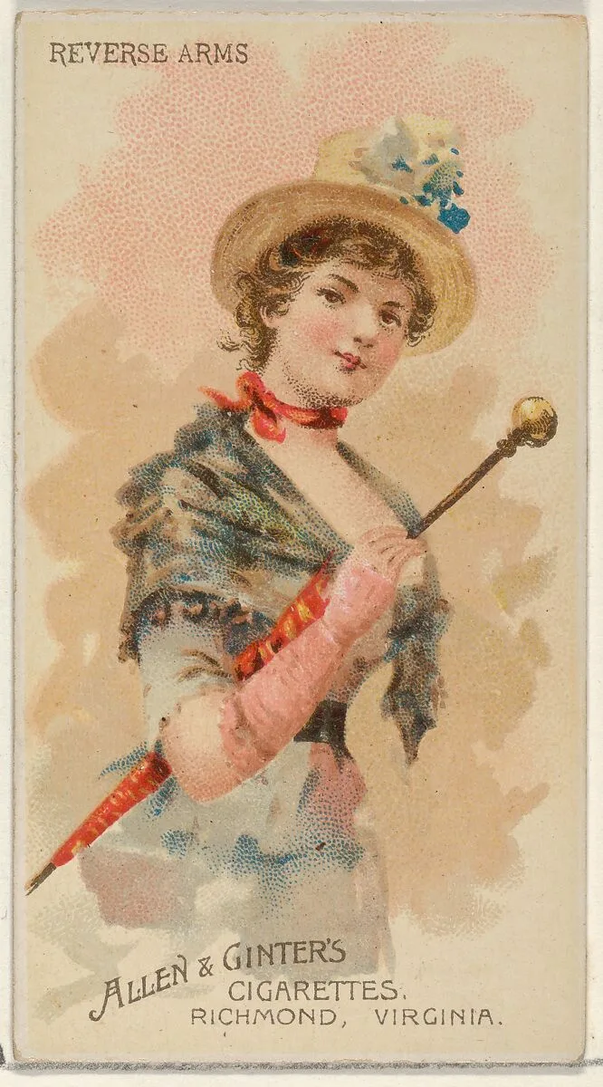 Reverse Arms, from the Parasol Drills series (N18) for Allen & Ginter Cigarettes Brands — Schumacher & Ettlinger|Allen & Ginter