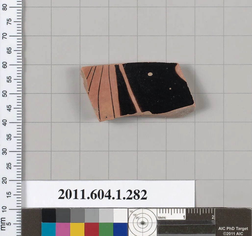 Terracotta fragment of a kylix (drinking cup) — Unknown