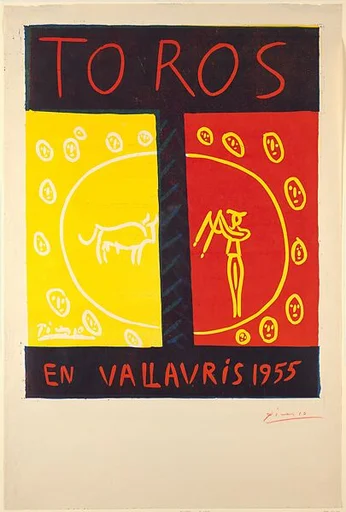 Bulls in Vallauris 1955 (Toros en Vallauris 1955)
