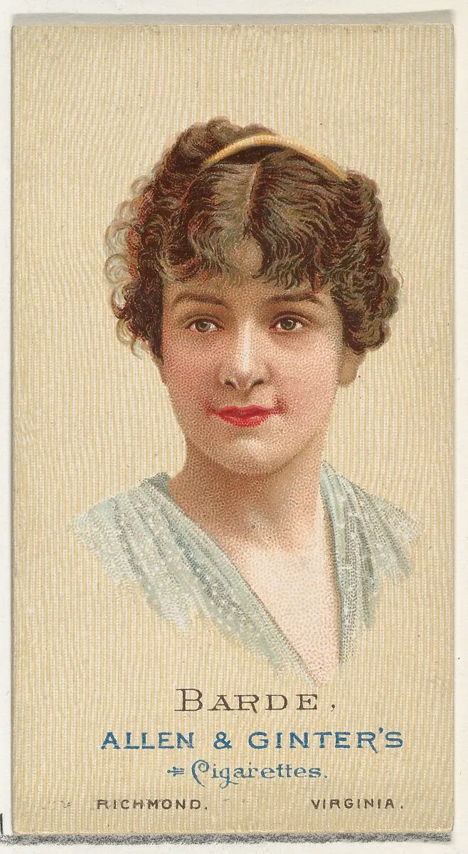 Barde, from World's Beauties, Series 2 (N27) for Allen & Ginter Cigarettes — Allen & Ginter|Lindner, Eddy & Claus