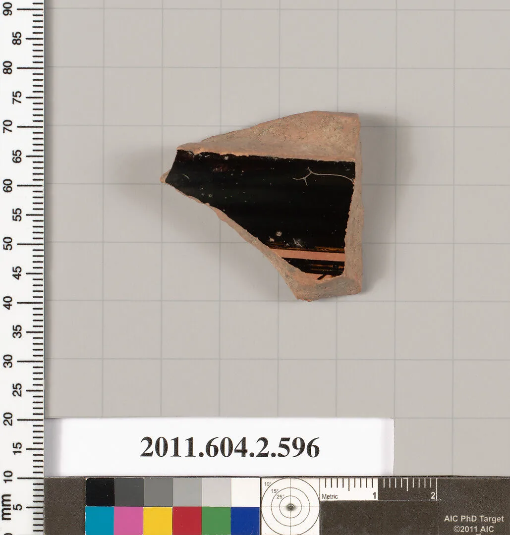 Terracotta fragment of a column-krater (bowl for mixing wine and water) — Unknown