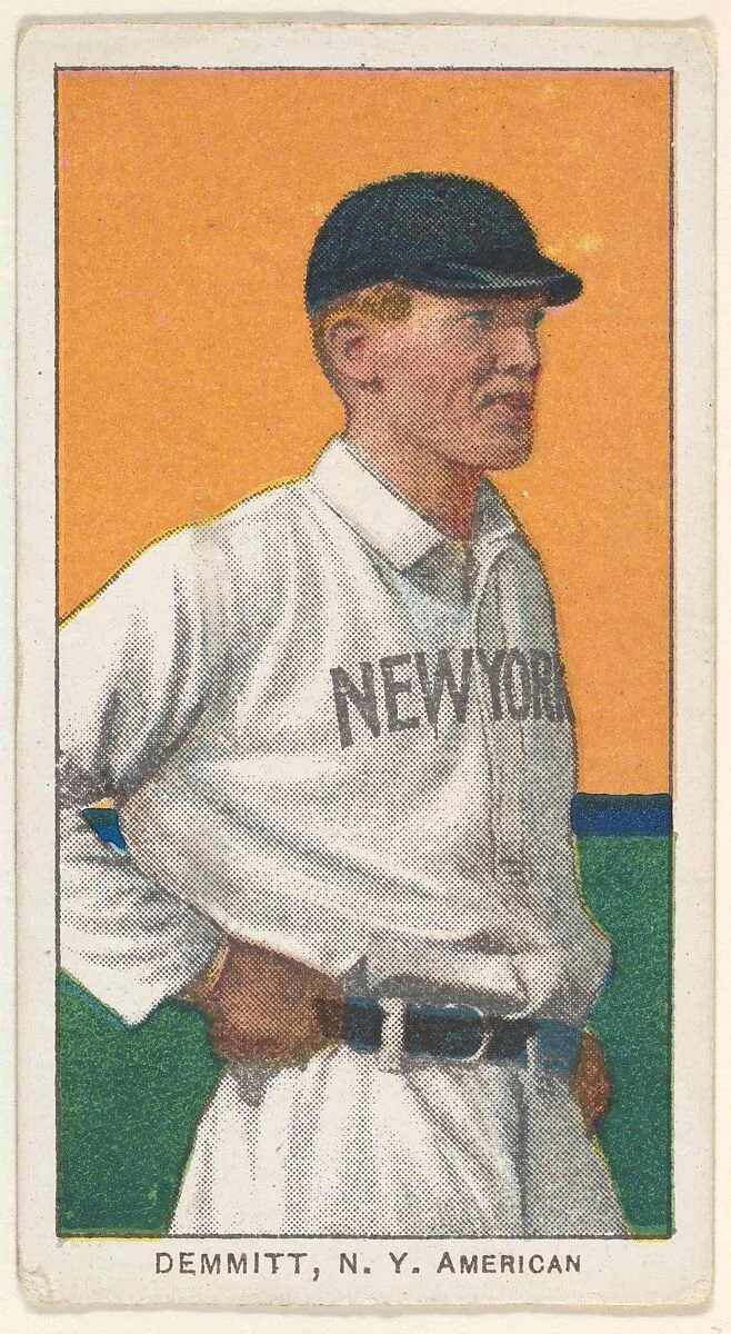 Demmitt, New York, American League, from the White Border series (T206) for the American Tobacco Company — American Tobacco Company