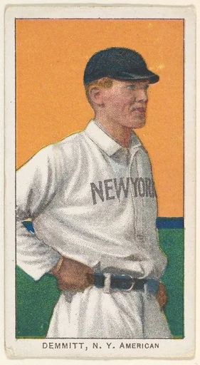 Demmitt, New York, American League, from the White Border series (T206) for the American Tobacco Company