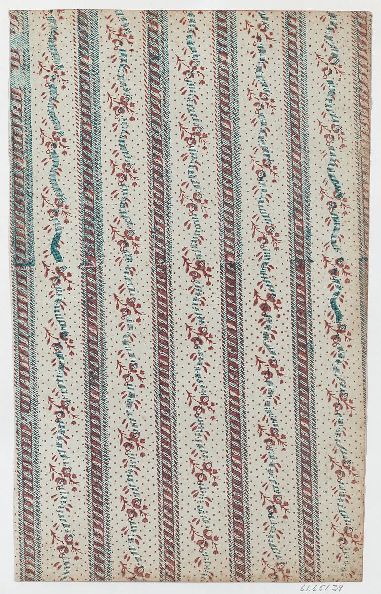 Sheet with overall vine and dot pattern — Remondini Family|Anonymous