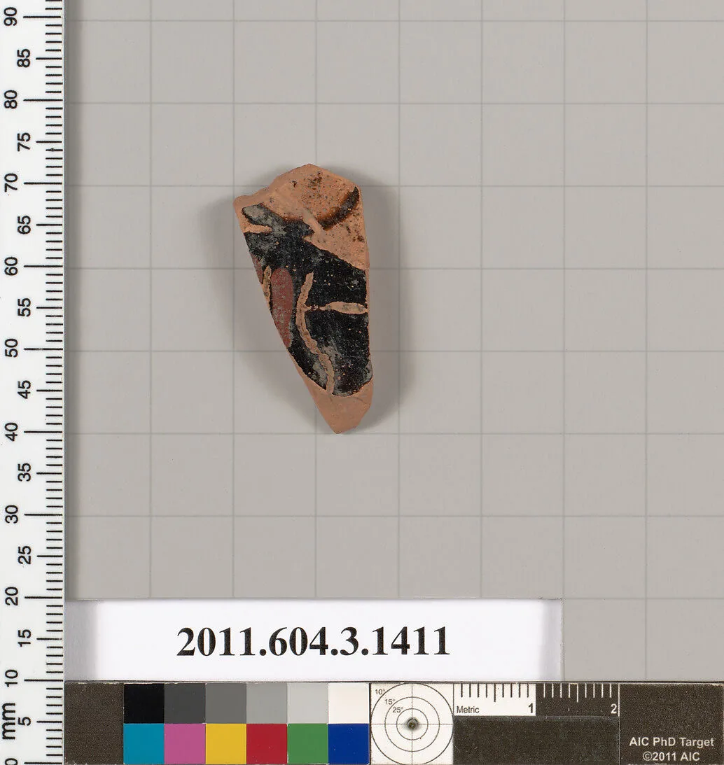 Terracotta fragment of a skyphos (deep drinking cup) — Unknown
