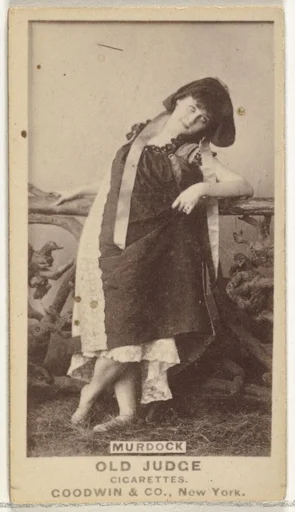 Murdock, from the Actors and Actresses series (N171) for Old Judge Cigarettes