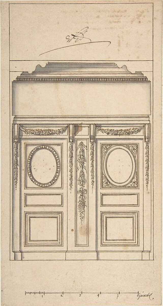 Architectural Drawing — Anonymous, French, 18th century