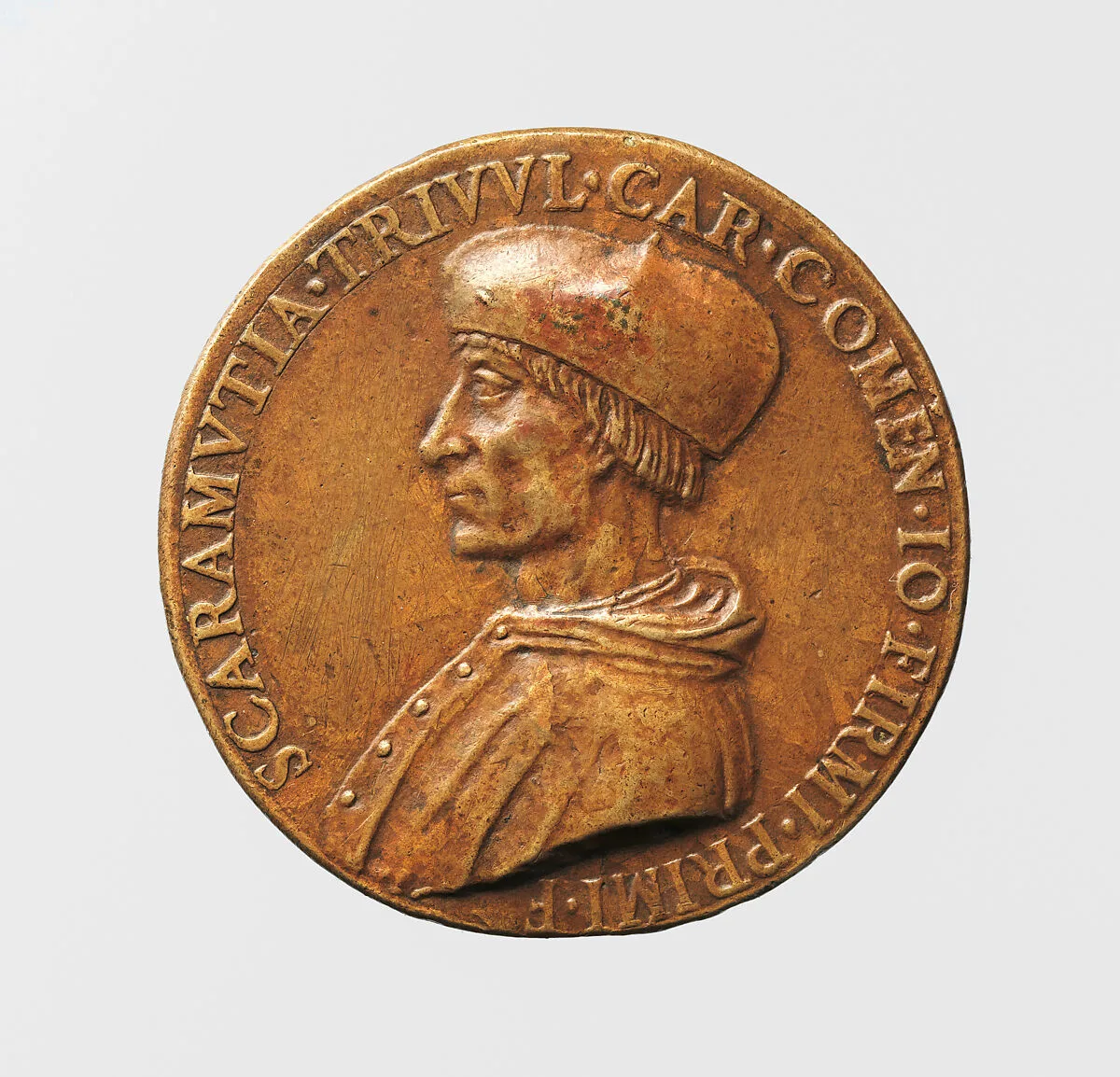 Portrait medal of Scaramuccia Trivulzio (obverse); Prudence (reverse) — Unknown