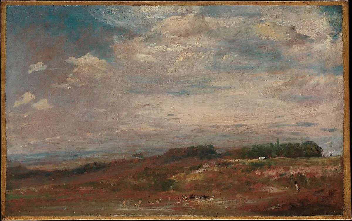 Hampstead Heath with Bathers — John Constable
