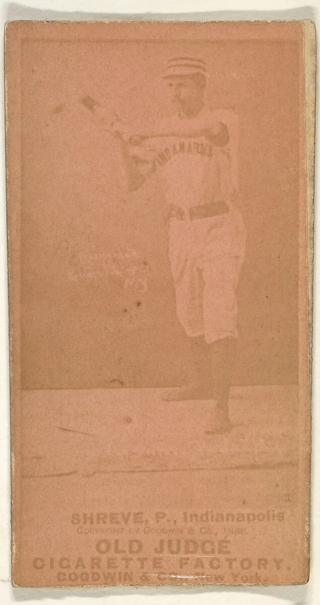 Lev Shreve, Pitcher, Indianapolis, from the Old Judge series (N172) for Old Judge Cigarettes — Goodwin & Company