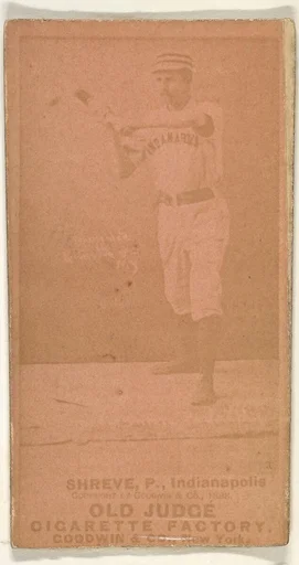 Lev Shreve, Pitcher, Indianapolis, from the Old Judge series (N172) for Old Judge Cigarettes