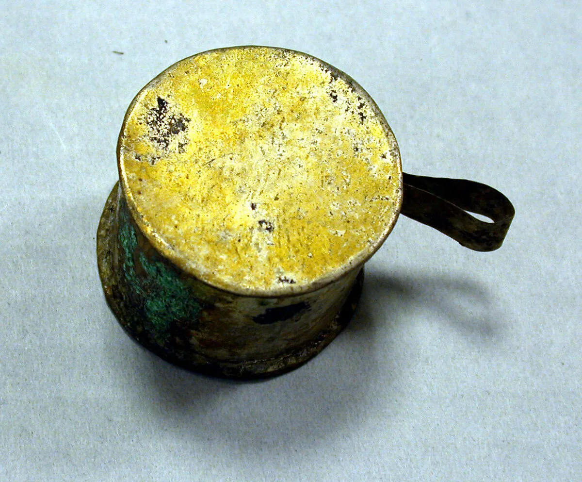 Hammered Silver Miniature Drum — Unknown
