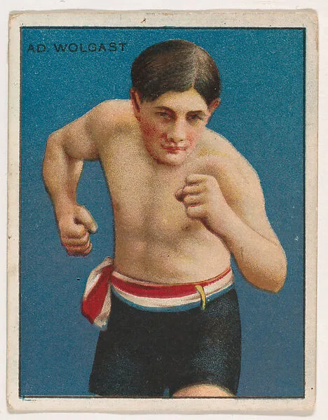 Ad. Wolgast, from the Champion Pugilists series (T219), issued by Mecca and Hassan Cigarettes — Hassan Cigarettes|Mecca Cigarettes