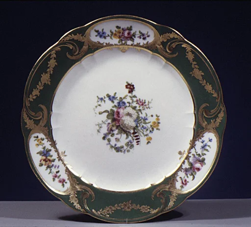 Plate (assiette à palmes) (1 of 102) (part of a service)
