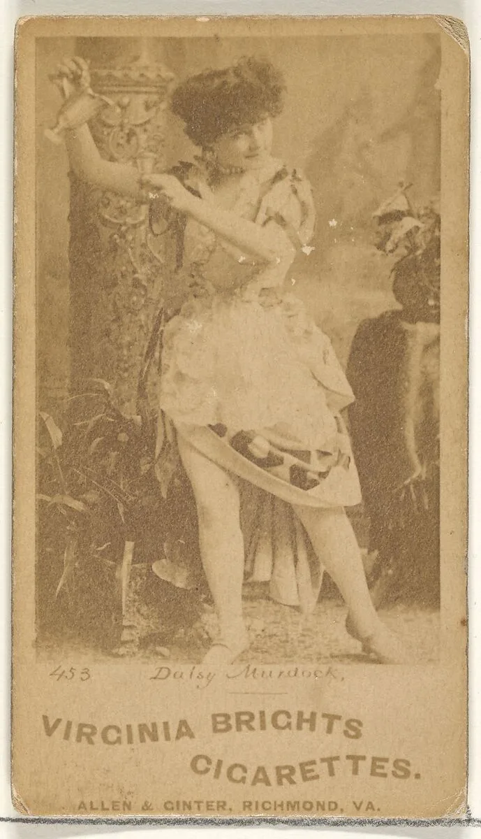 Card 453, Daisy Murdoch, from the Actors and Actresses series (N45, Type 1) for Virginia Brights Cigarettes — Allen & Ginter
