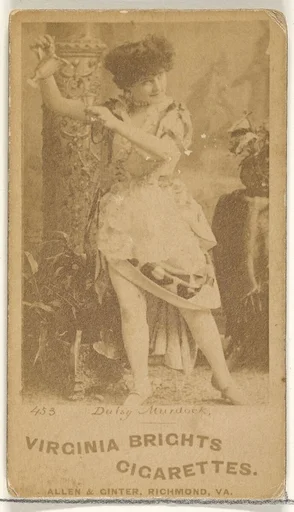 Card 453, Daisy Murdoch, from the Actors and Actresses series (N45, Type 1) for Virginia Brights Cigarettes