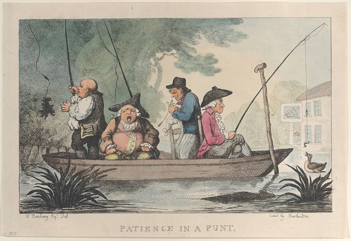 Patience in a Punt — Thomas Rowlandson|Henry William Bunbury