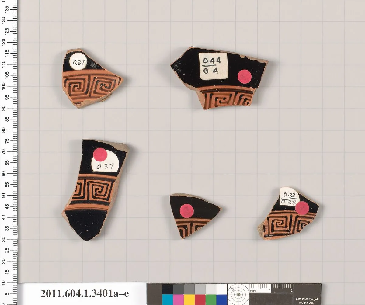 Terracotta fragments of kylikes (drinking cups) — Unknown