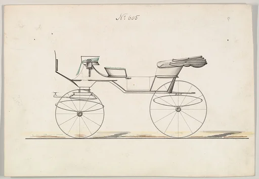 Design for Vis-à-vis Composite Wagon, no. 605