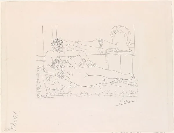 The Sculptor at Rest II, from the Vollard Suite — Pablo Picasso|Roger Lacourière|Ambroise Vollard